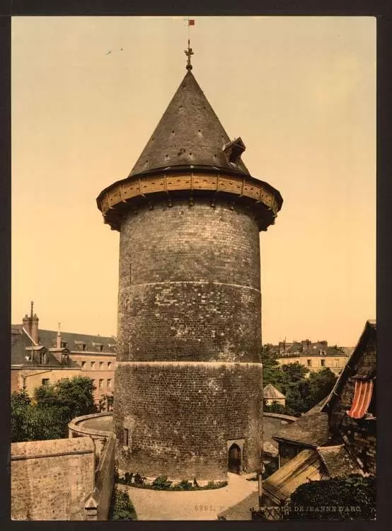 Aerial View of Rouen: Panoramic Views of Tour Jeanne d'Arc